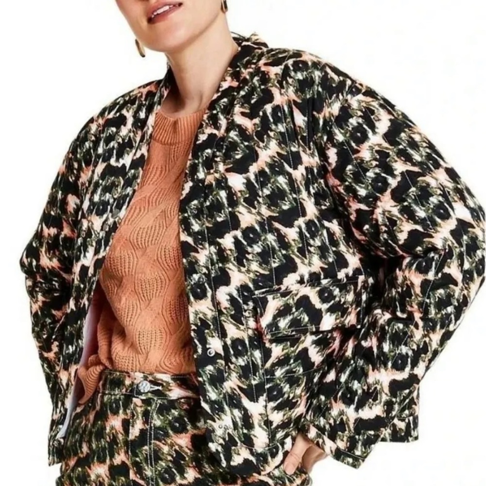 Rachel Comey x Target Quilted Jacket Animal Print Size XL
